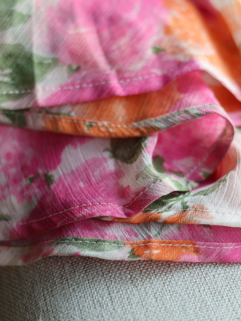 12th Tribe Strapless Drop Waist Pink Floral Maxi Dress - Picture 16 of 16